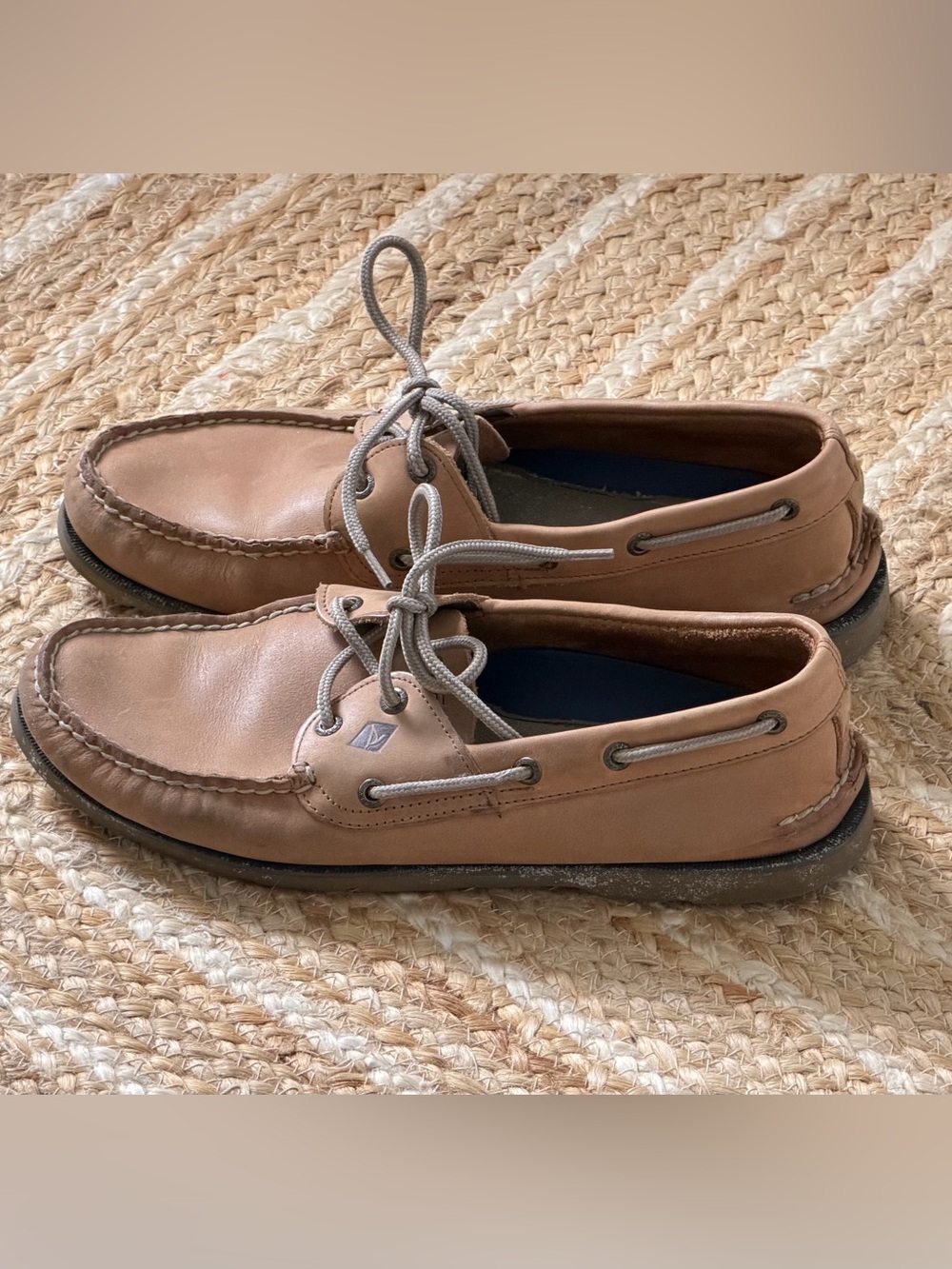 Sperry Boat Shoes — One Eye Tan Men's Leather Deck Shoes